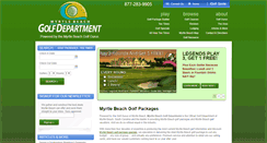 Desktop Screenshot of myrtlebeachgolfdepartment.com