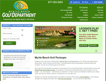 Tablet Screenshot of myrtlebeachgolfdepartment.com